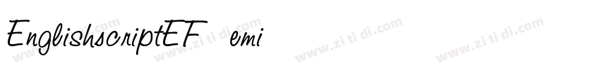 EnglishScriptEF Demi字体转换